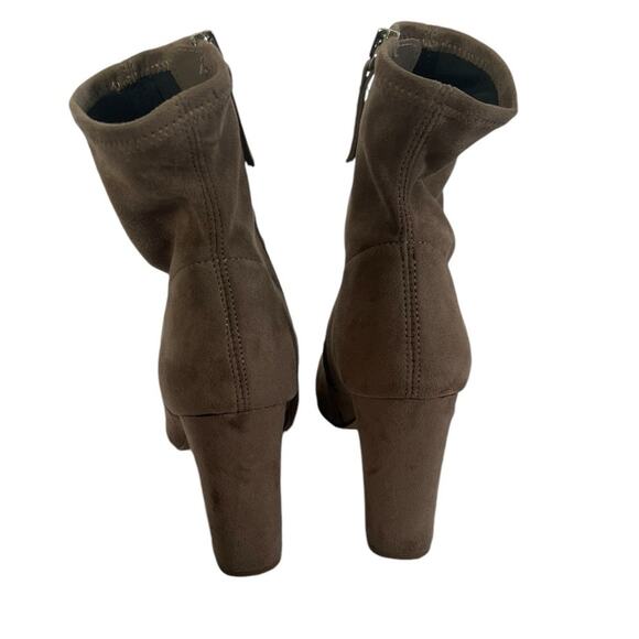 Steve Madden Edit Dark Taupe Suede Ankle Boots US 6 - Picture 5 of 6